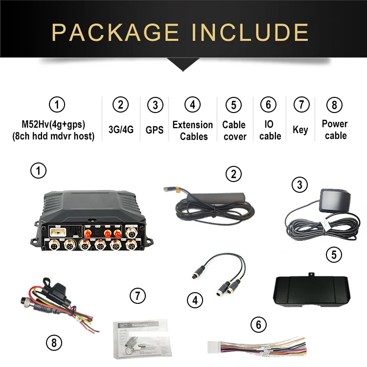 Mdvr 8ch Wifi 1080p Hdd Mobile Dvr Vehicle Surveillance Ahd Real Time View  Mdvr 8 Channel Mobile Dvr for Truck School Bus