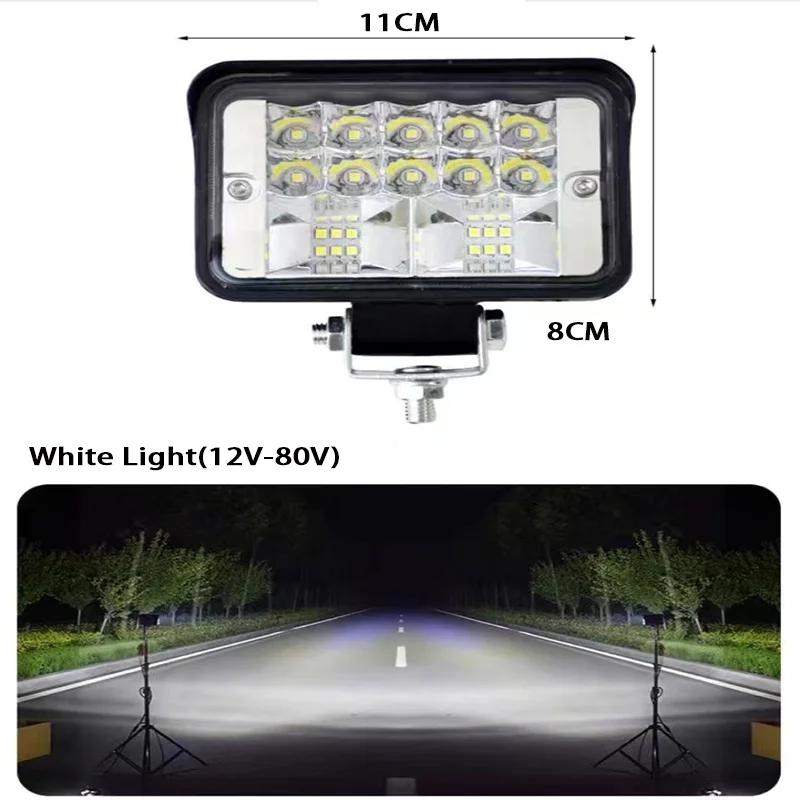 Auto Werklampen Super Heldere Led Spotlight Voor Auto/Motorfiets/Suv/Truck/Heftruck/Boot 6000K 12/24V Rijden Mistlampen