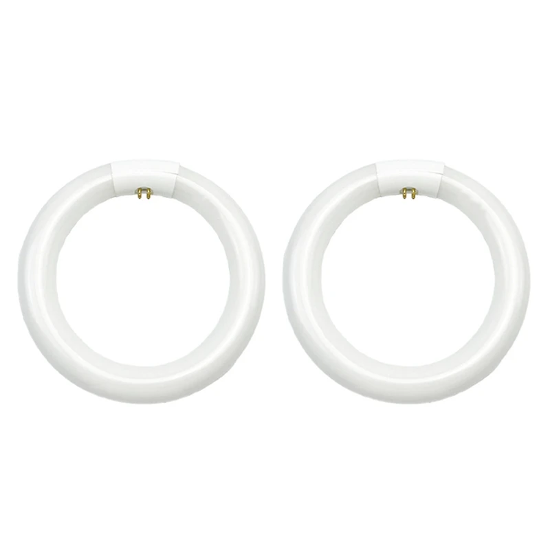 

2Pcs FC8T9/CW Circular Fluorescent Light Bulb,8Inch Round T9 22W Circline Bulbs Replacement For Circle Ceiling Fixture