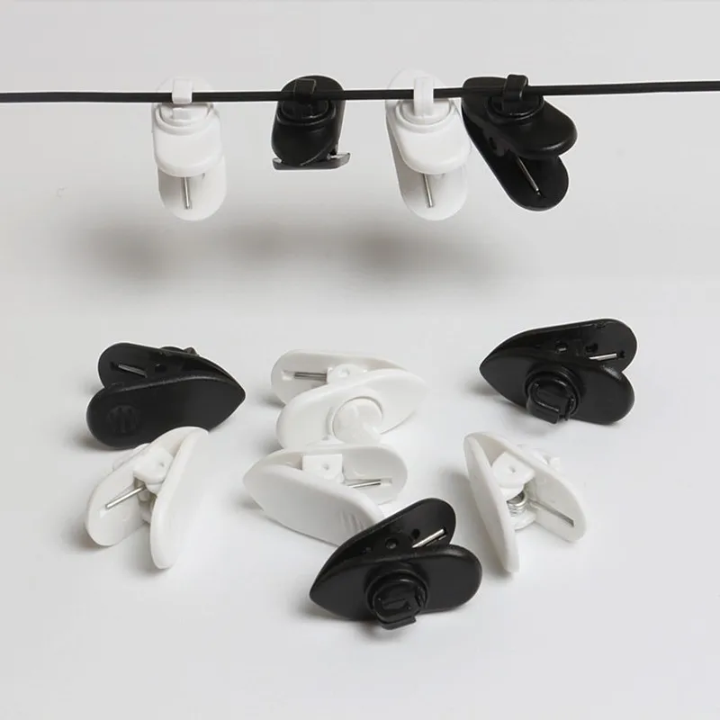 20Pcs Earphone Line Clip Clamp, Headphone Line Cord Wire Cable Collar Clip Nip Holder for Headset MP3 MP4 Cable Holder