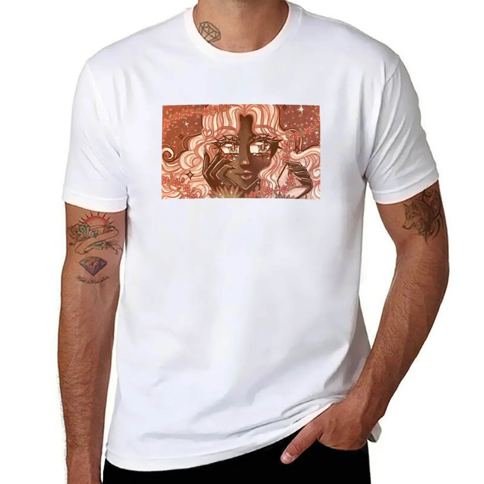 

cutesy pink portrait T-Shirt t shirts with prints t shirts for man pack cotton T-Shirt