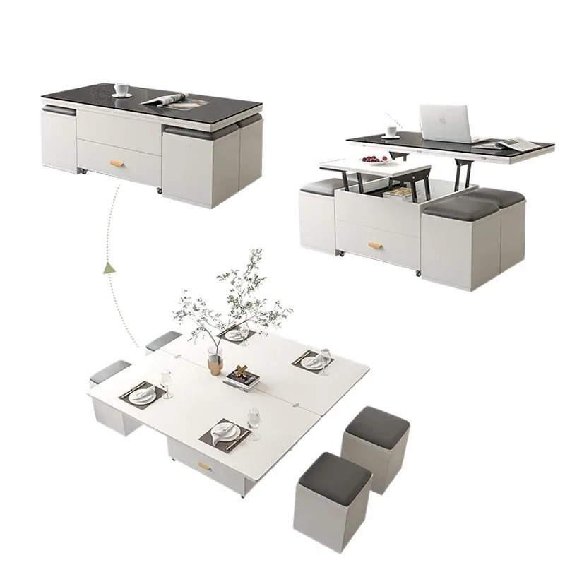 

Coffee table dining dual-purpose small apartment retractable folding Nordic