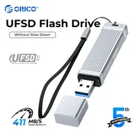 ORICO UFSD Metal USB 3.0 Flash Drive 411MB/S Super Speed Type-C Pendrive 64GB 128GB 256GB 512GB High Capacity Memory Stick U