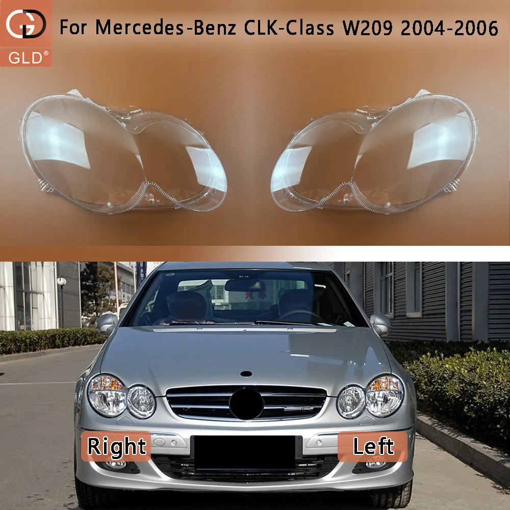 For Mercedes-Benz CLK-Class W209 2004-2006 (No pattern) Car Front Headlight Lens Cover Front Headlamp Lamp Cover Glass Headlight