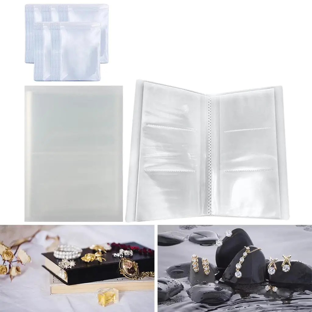 Transparent Jewelry Earring Organizer Storage Book Portable Travel Jewelry