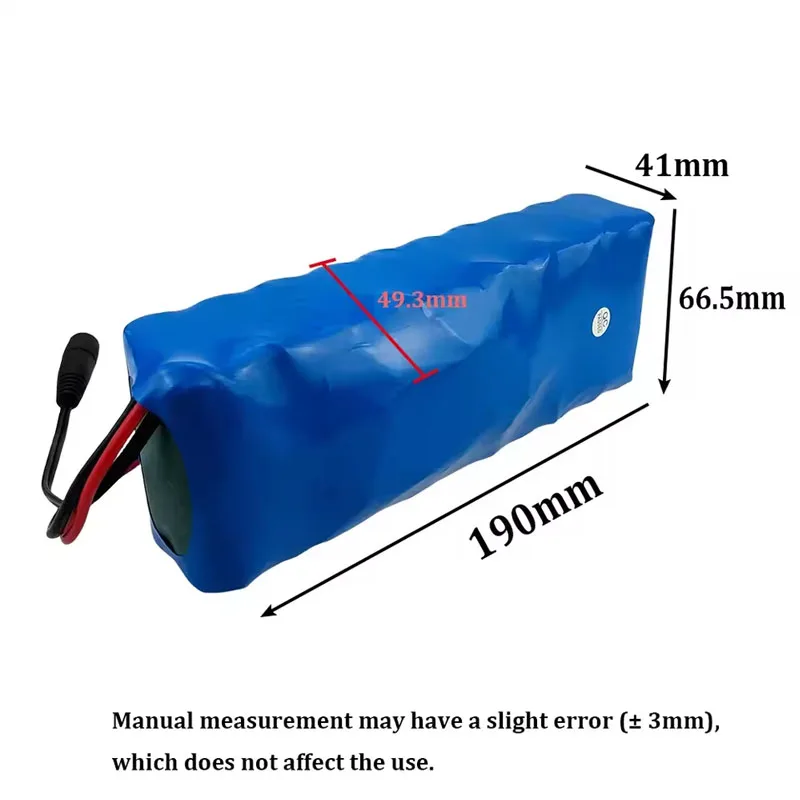 18650 Lithium Battery Pack 36V 10000mAh ,For Modified Bicycles,Electric Vehicle Rechargeable Battery 10S2P + Charger