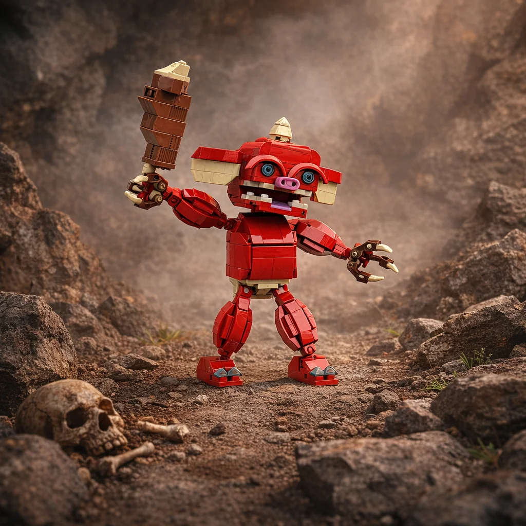 moc-ワイルドアドベンチャー豚戦士ビルディングブロックファンタジーモンスターブリックアクションフィギュア-diy-モデル大人のためのギフト