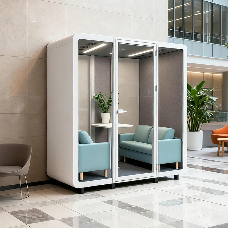 New Design Modern Steel Removable Silent Soundproof Office Meeting Pod For Office Building And Home Office Work Furniture Cabin