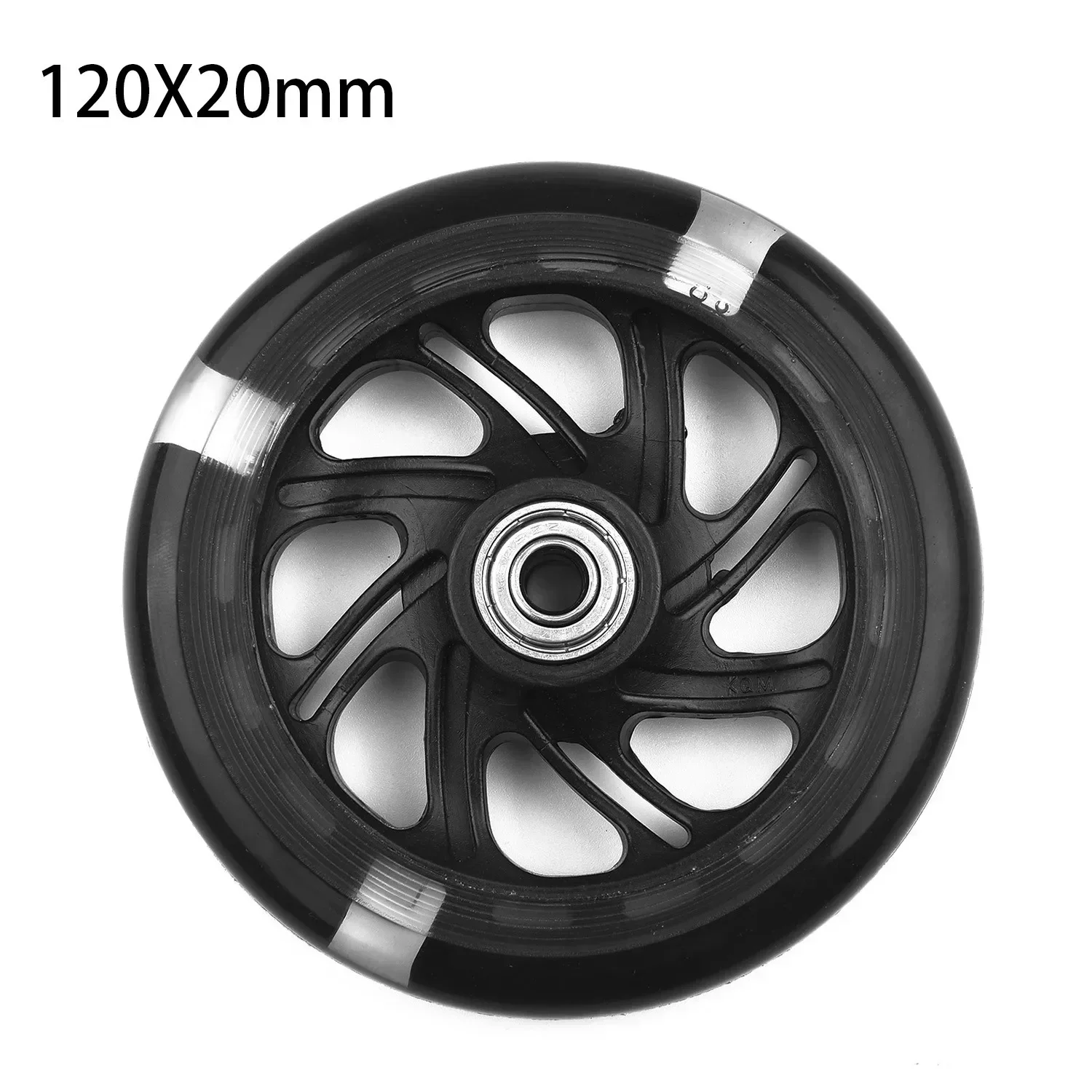 Roda de scooter de 120mm, flash led, roda de scooter para mini micro rolamentos de scooter com peça de reposição de 4 cores