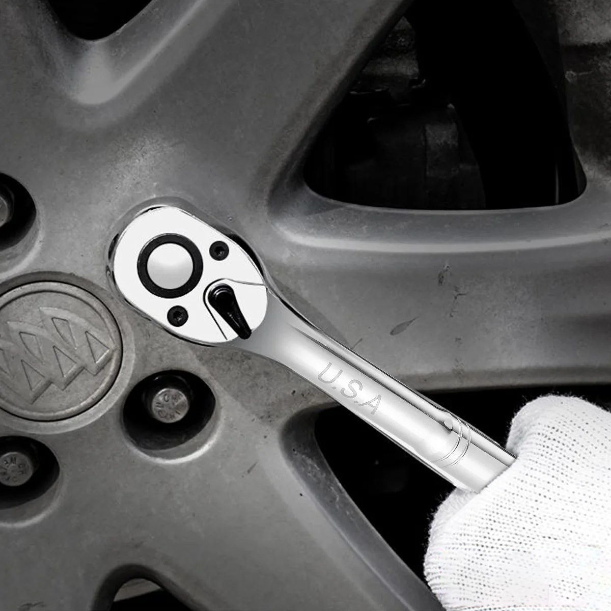 

72 Teeth -V Ratchet Wrench 38 Quick Release Socket Spanner Repair Tool Hard Durable Steel Socket Wrench Ratchet Spanner