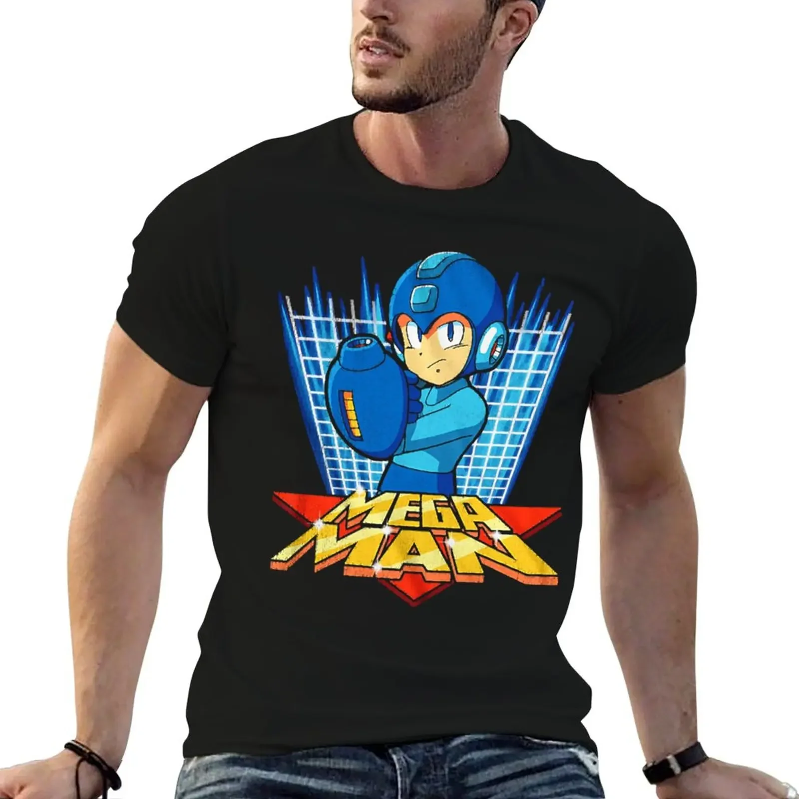 

Men Women Scifi Mega Video Game Man Gifts Birthday T-Shirt man clothes anime stuff anime clothes for men