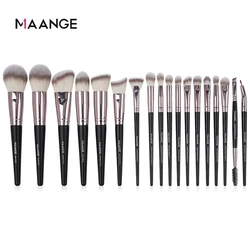 MAANGE 18Pcs Makeup Brushes Set Professional Natural Hair Foundation Powder Eyeshadow Blush Make Up Brush Cosmetic Beauty Tools