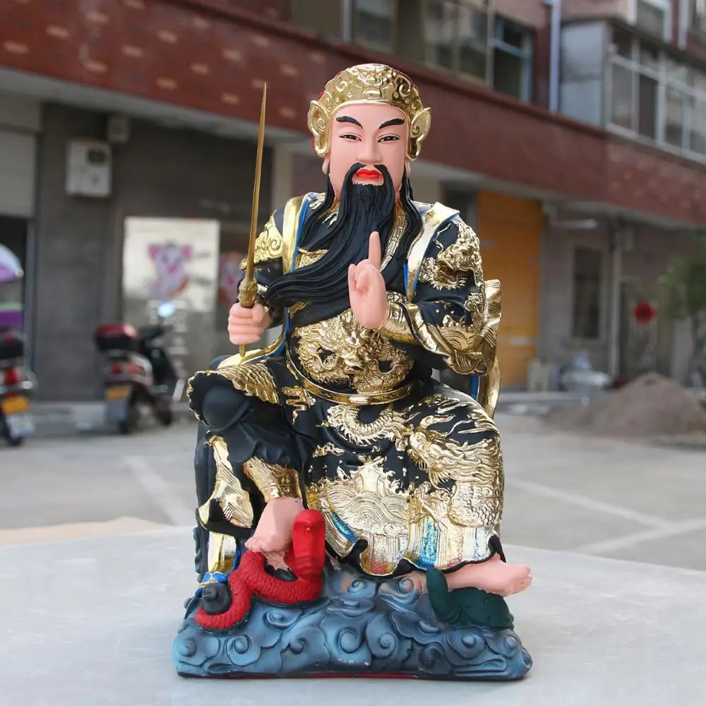 38CM large Asia Taoism Ancestor ZHENWU DADI God BUDDHA figure HOME Altar Exorcism safety FENG SHUI  statue