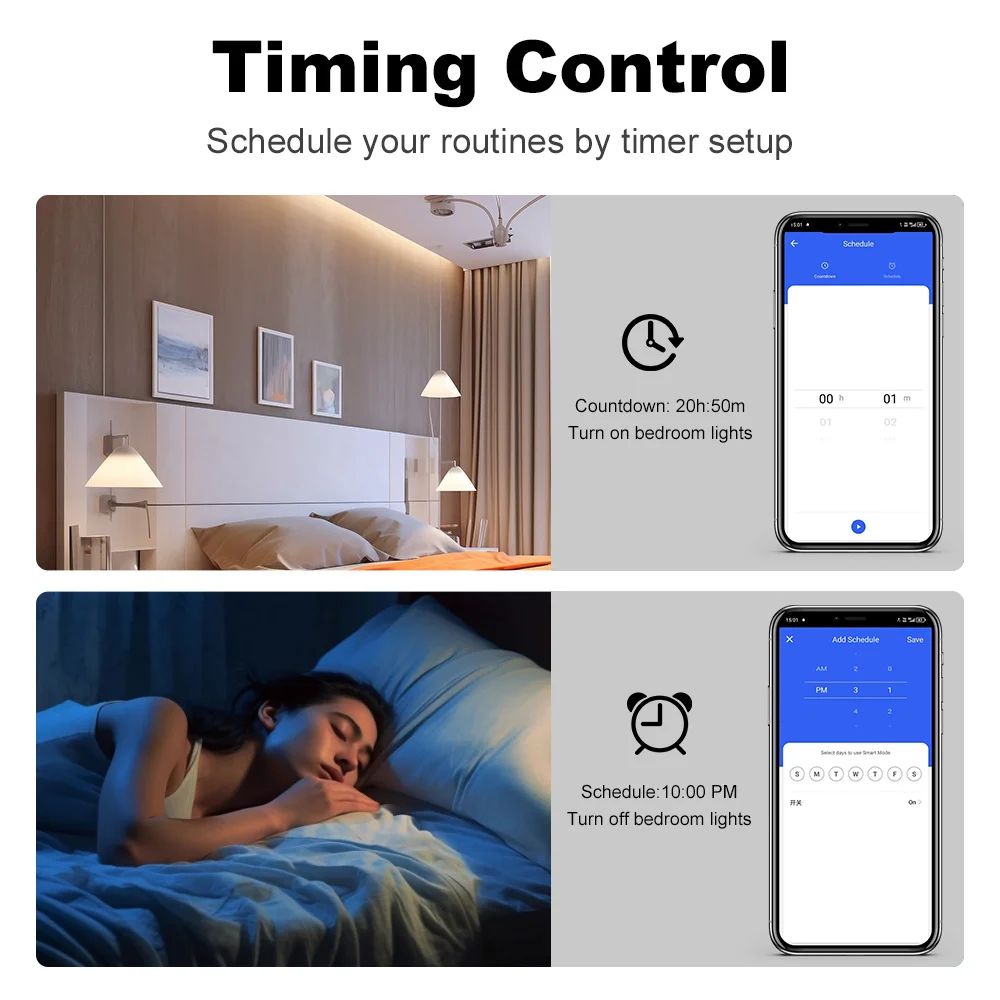 Manhot Tuya Smart zigbee Switch لا يتطلب سلكًا محايدًا ولا يوجد مكثف على زر الجدار مفاتيح الإضاءة تعمل مع Alexa Google Home