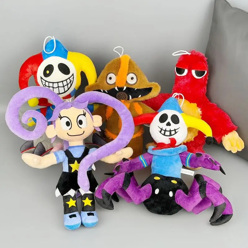 

Poppy Play 5 Jester Lili Monster Plush Toys Soft Stuffed Game Character Dolls For Kids Game Fans Bedroom Decoration