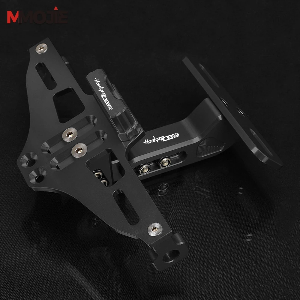 لهوندا cb900f الدبور CB 900 F 2001-2008 2007 2006 2005 2004 الخلفية لوحة الترخيص قوس حامل مصباح ليد دراجة نارية الملحقات #2