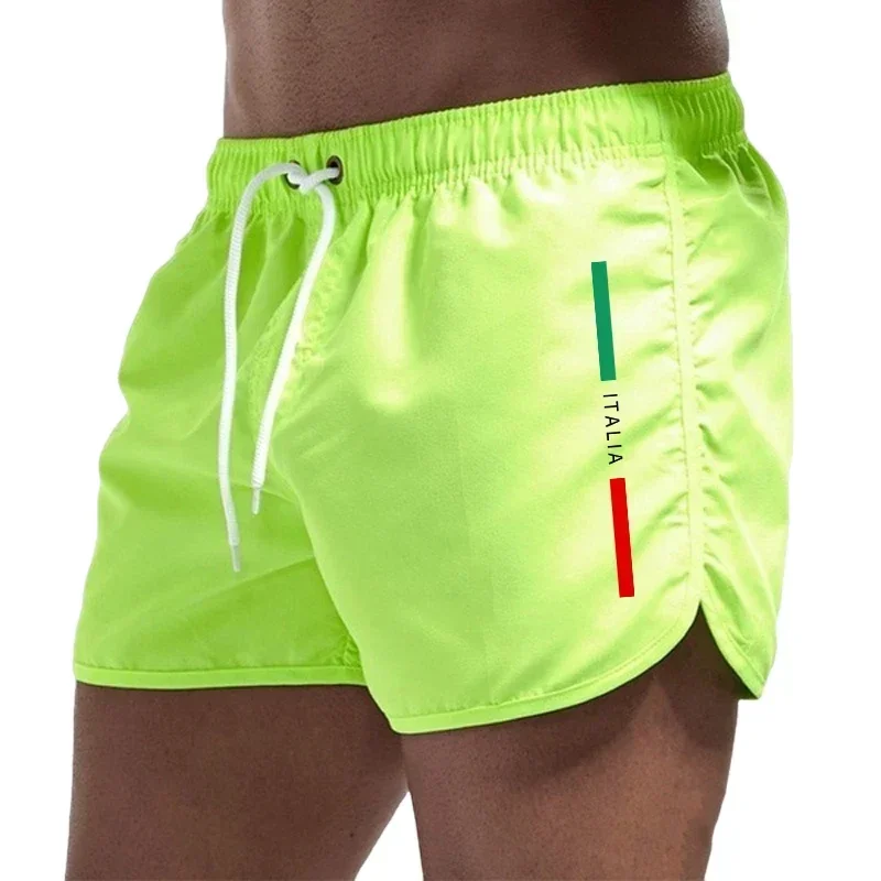 Italienische Sommer-Badeshorts für Herren, lässige Mode, hochwertige Strandshorts, schnelltrocknende Shorts für den täglichen Gebrauch, zum Laufen, für Fitness und zum Radfahren. – Detail 4