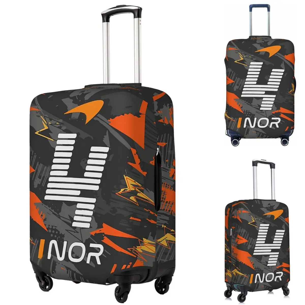 

Lando Norris 4 - F1 2023 Suitcase Cover Protection Elastic Trip Luggage Protector Covers for 18-32 Inch