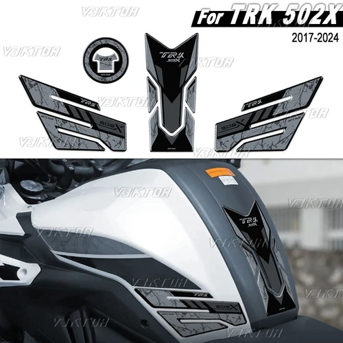 Imagen 1 del producto Pegatina 3D para tanque de combustible de motocicleta, pegatina protectora para almohadilla de depósito para Benelli TRK 502X Trk 502 X TRK502X 2017-2024 2023