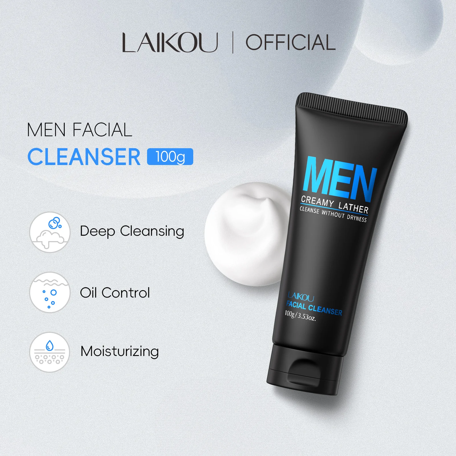 라이코우 남성용 페이스 워시 100g 딥 포어 클렌징 - Men'S Grooming Facial 리뷰 및 가격