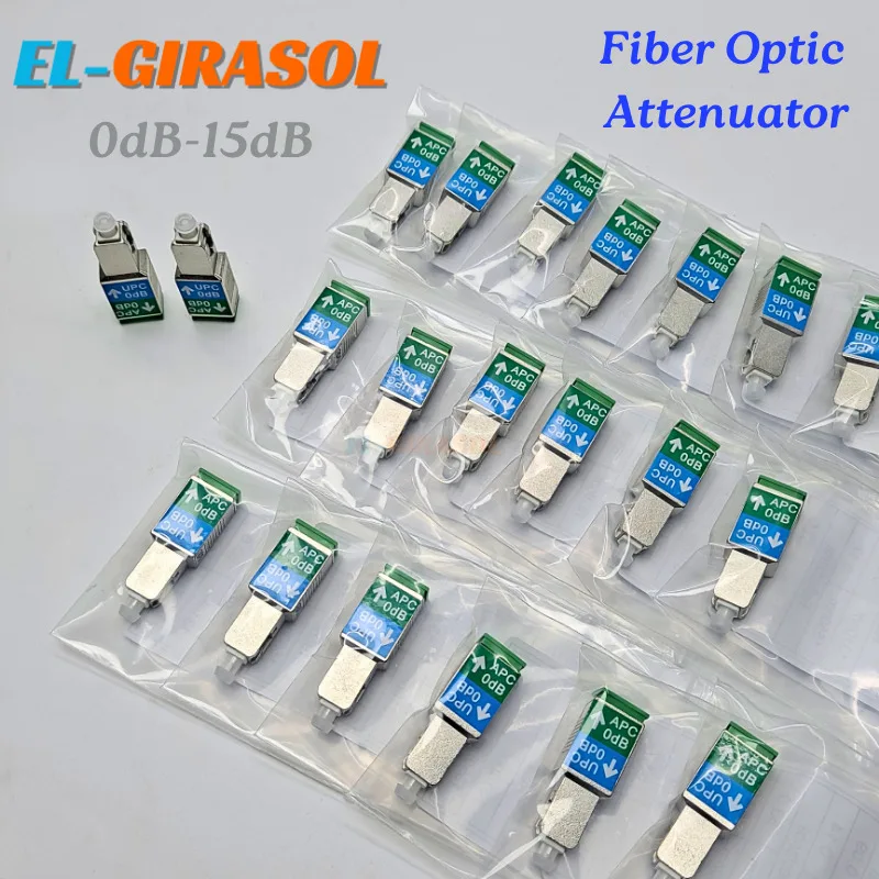

5pcs Attenuator SC APC UPC 0Db Fiber Optic Attenuator Single-Mode Converter Connector Female 9/125 FTTH