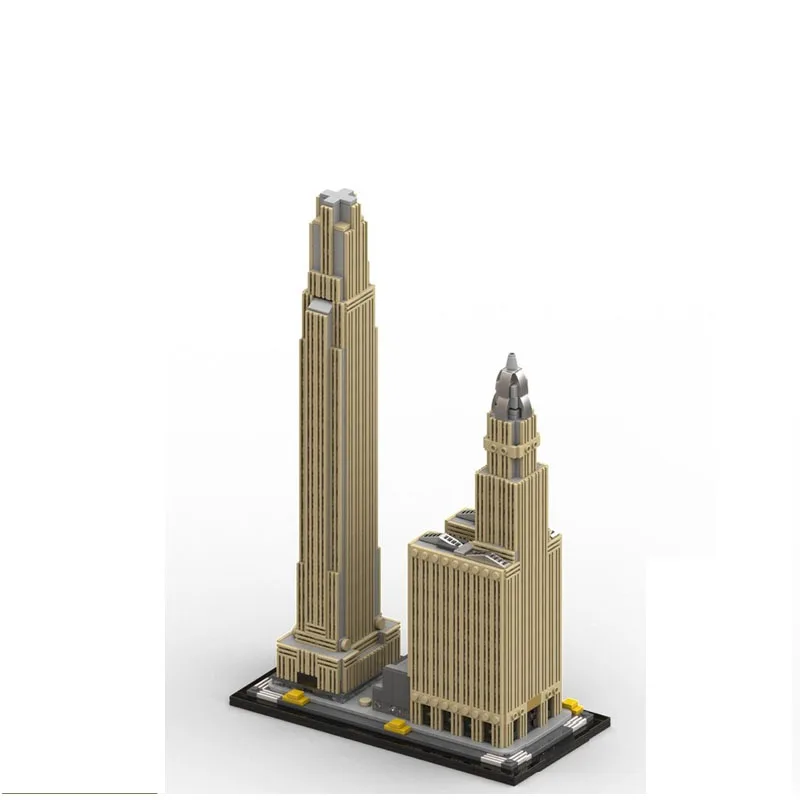 MOC-52052 City New High-Rise Building Hotel Building Block Model 1631 Parts Boys' Children's Birthday New Year Toy Gift