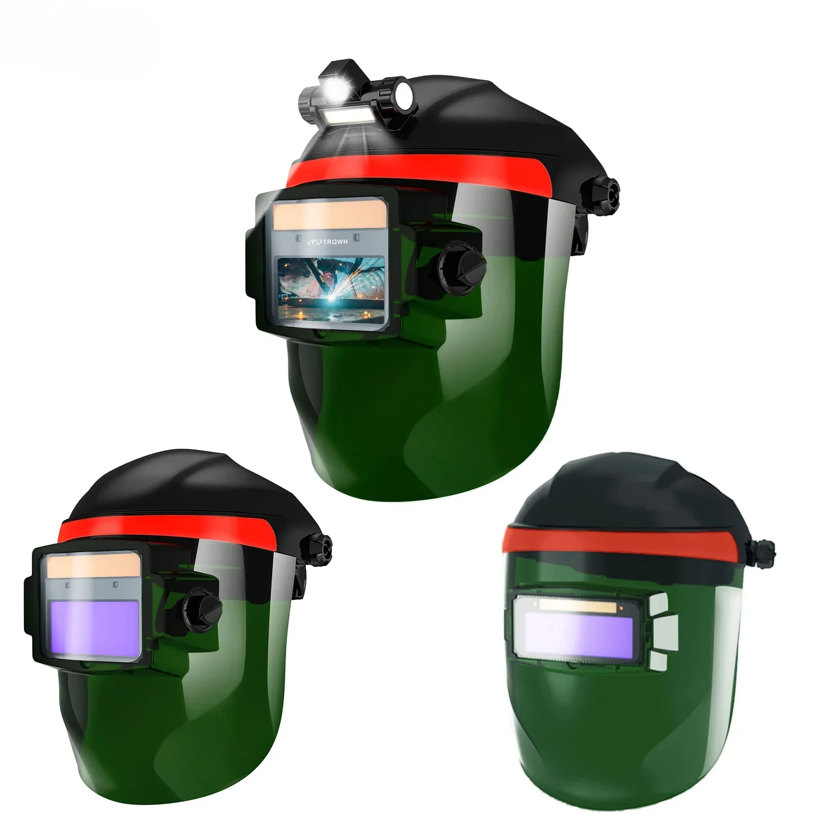 

DMK Solar Auto Darkening Eye Protective Battery Laser Welding Helmet With Big View Window