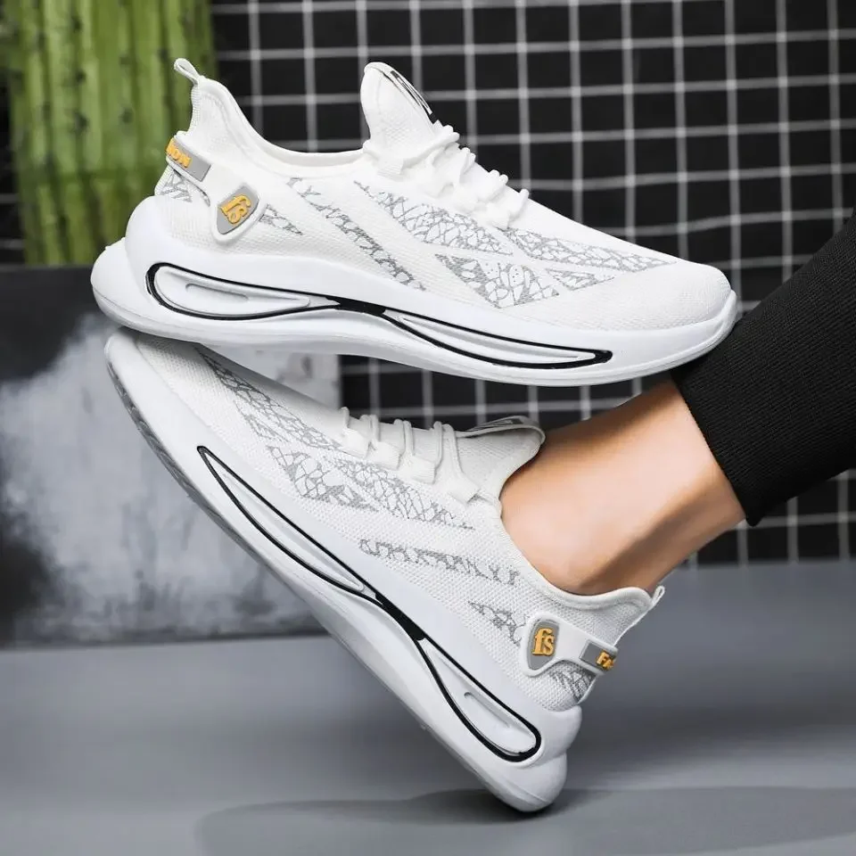 Fashion Sneakers Athletic Outdoor Sport Running Shoes Comfortable Walking Training Tennis Shoe Mens Slip on Breathable