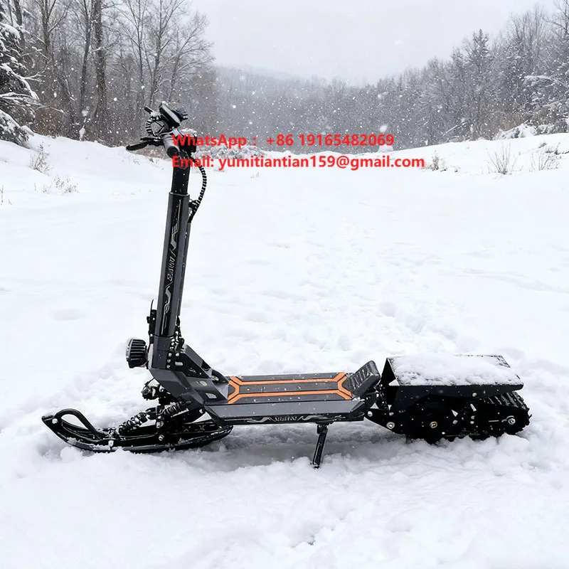 Electric Snowmobile Dual-use Snow Scooter & Crawler Sled Snowboard 48V Steel Structure Lightweight