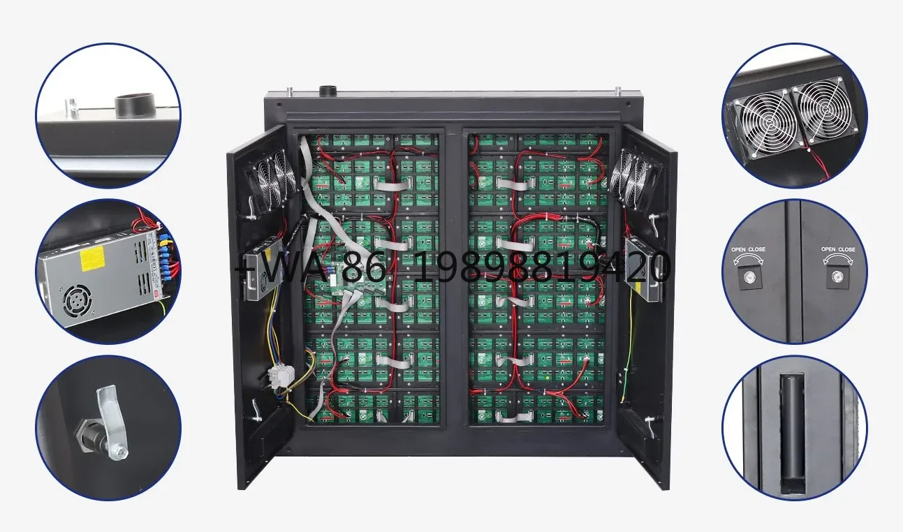 

Outdoor Display High Brightness (5000-7000cd/m) 500x500mm Premium IP65 Waterproof LED Advertising Screen Wall