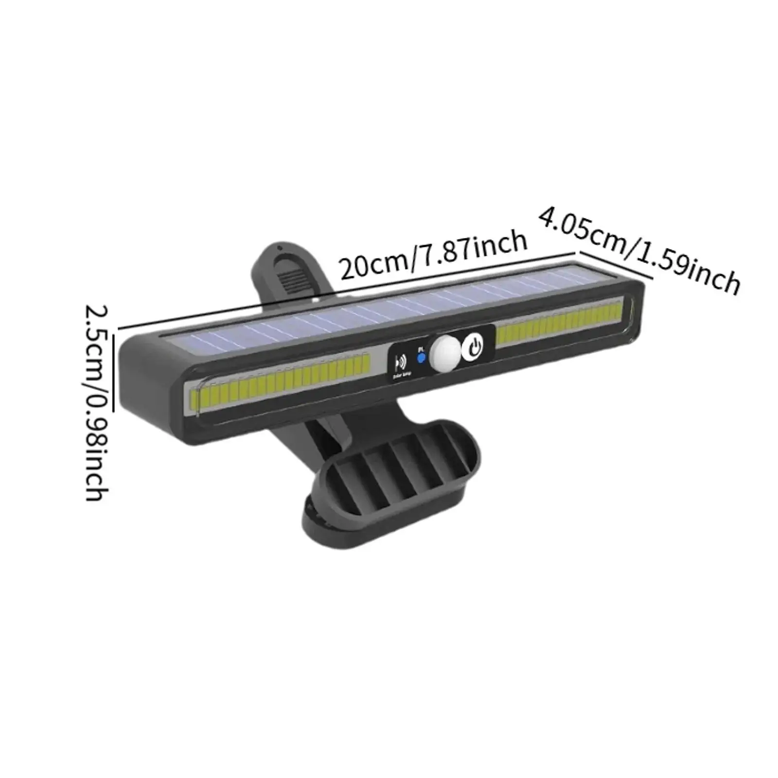 Clip-on solar lights, waterproof outdoor security lighting, solar lighting for