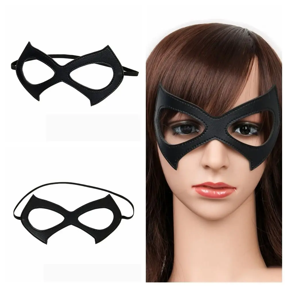 Masque facial amusant à faire soi-même, Sexy avec bande élastique, masque pour les yeux, masque de jeu de rôle noir, Halloween
