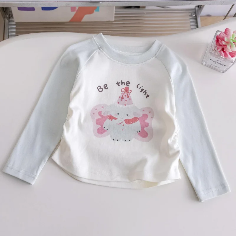 

Girls' Long SleevestT-shirt Spring and Autumn Style2025New Stylish Children's Base Shirt Spring Outfit Baby Princess Top Spring