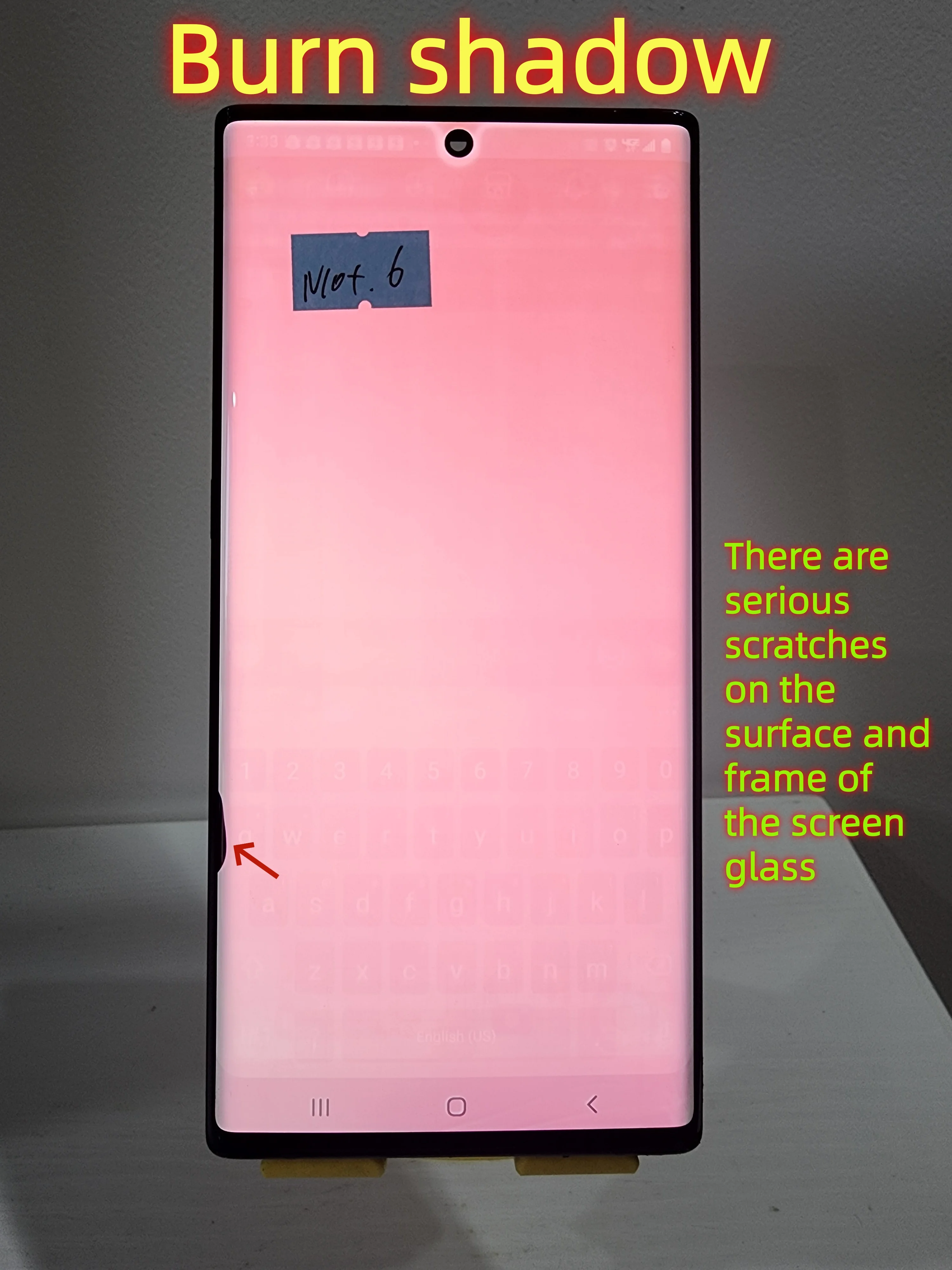 AMOLED For Samsung Galaxy Note10+ 5G N975F N975F/DS N975U Note 10 Plus LCD Display Touch Point Replacement Screen Digitizer