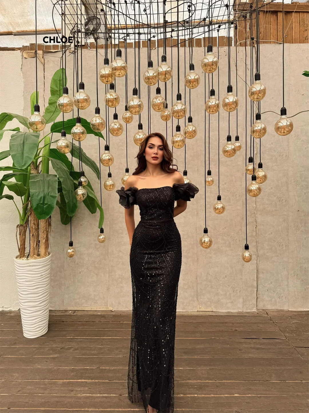 Feito sob encomenda vestido de baile vestido de noite sereia mulher fora do ombro elegante vestidos de festa de luxo manga curta roupas de baile 2025