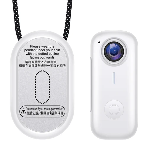 Imagen 1 del producto Cámara de acción portátil magnética 1080P con WiFi y visión nocturna - Cámara corporal manos libres ultracompacta para deportes y ciclismo