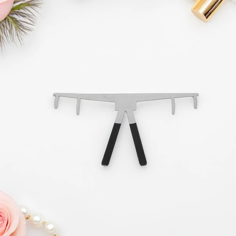 2pcs Stainless Steel Eyebrow Ruler Precision Brow Shaping Tool Symmetrical Mapping Guide For Eyebrow Measurement Stencil