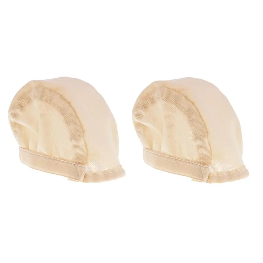 Mini Toy Dolls Wig Caps Undercap Hair Net Wig Cap for Toy Doll (Pack of 2)