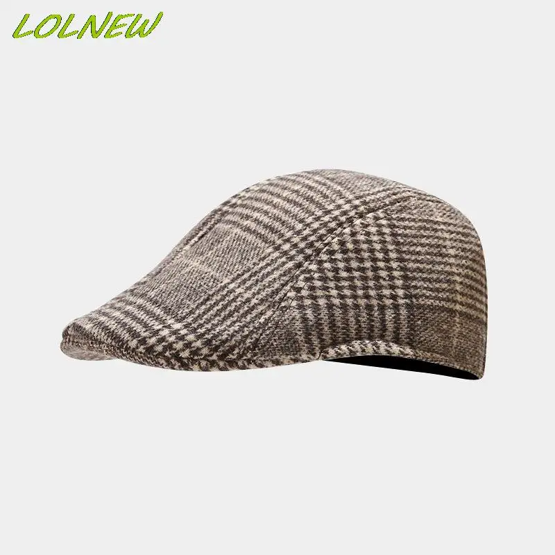 Spring British Style Plaid Berets Hat Color Newsboy Caps Hats Driving Cap Summer Peaky Blinder for Men Women