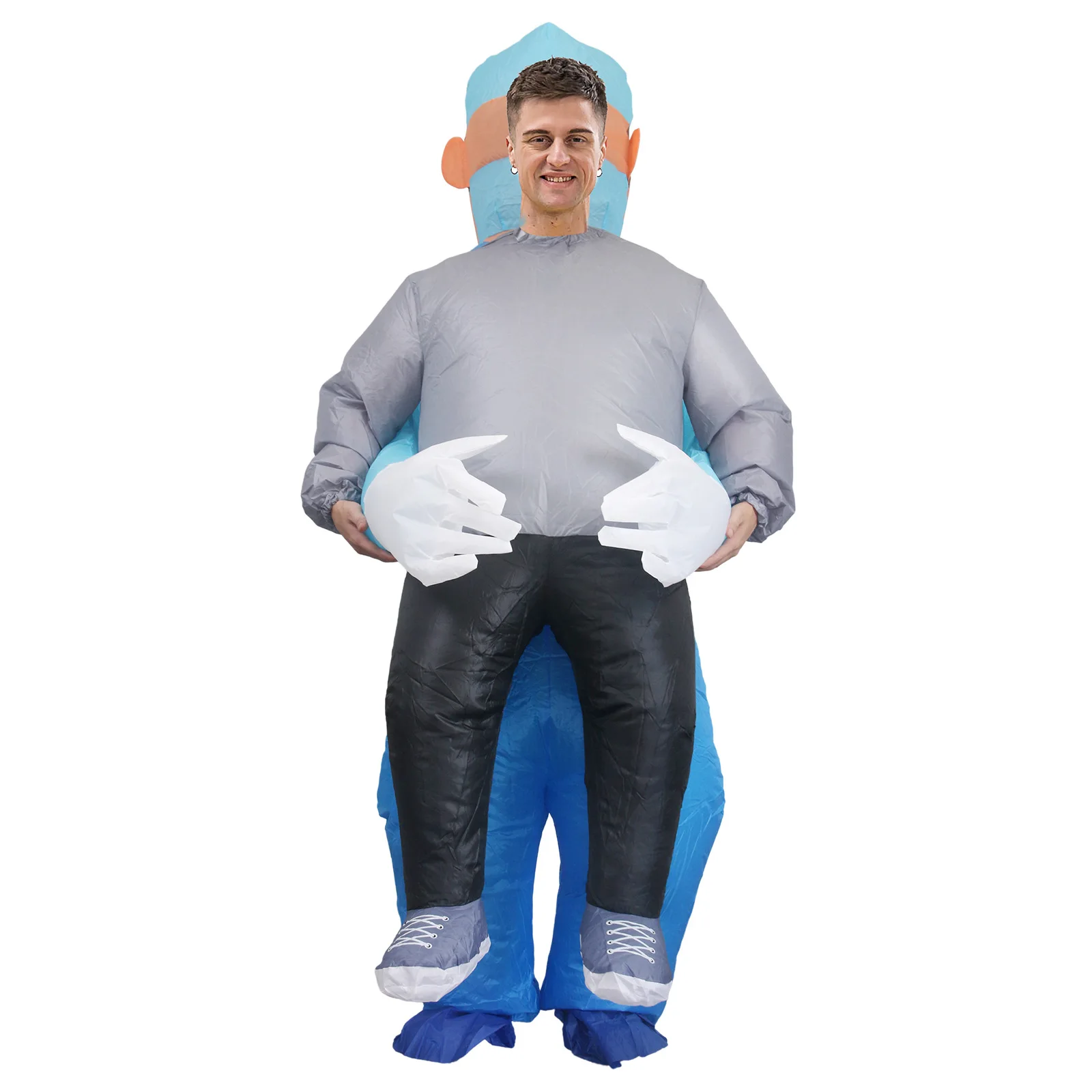 Funny Doctor Holding People Inflatable Costume Suitable for Halloween Party Carnival Masquerade Cosplay Suits