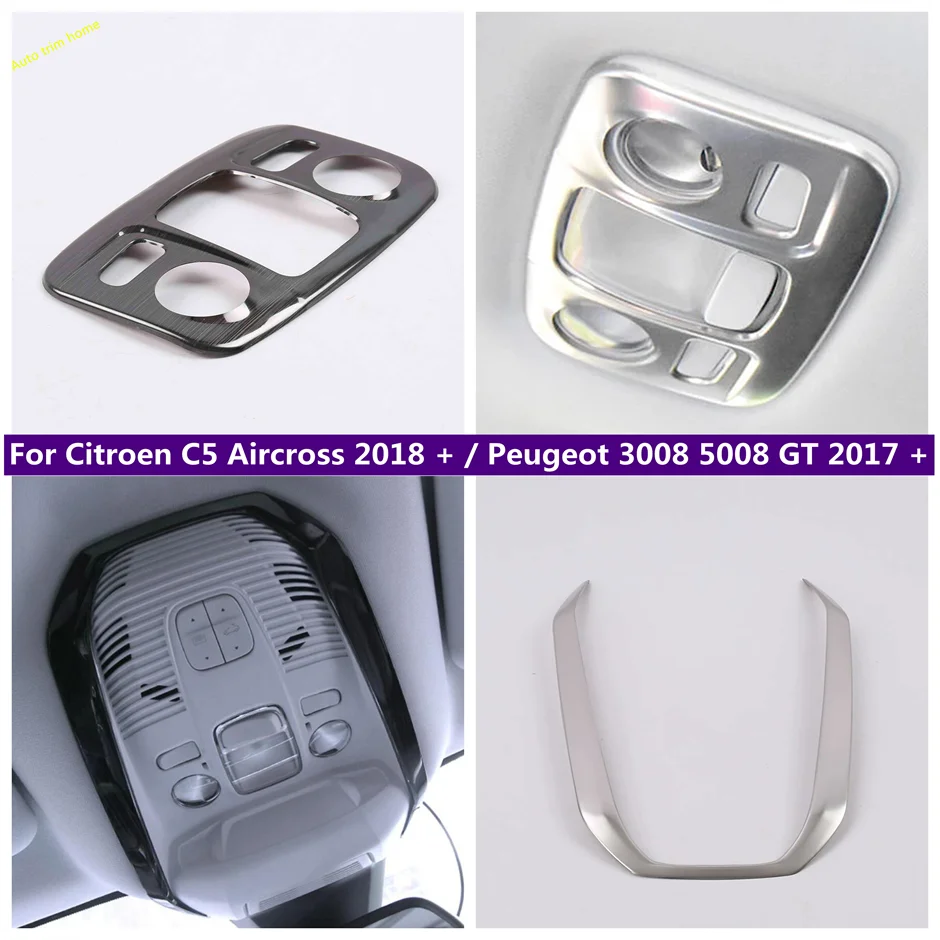 

Black Brushed / Silver Upper Roof Reading Lights Lamp Cover Trim Fit For Chery Omoda 5 C5 FX 2022 2023 2024 2025 Car Accessories