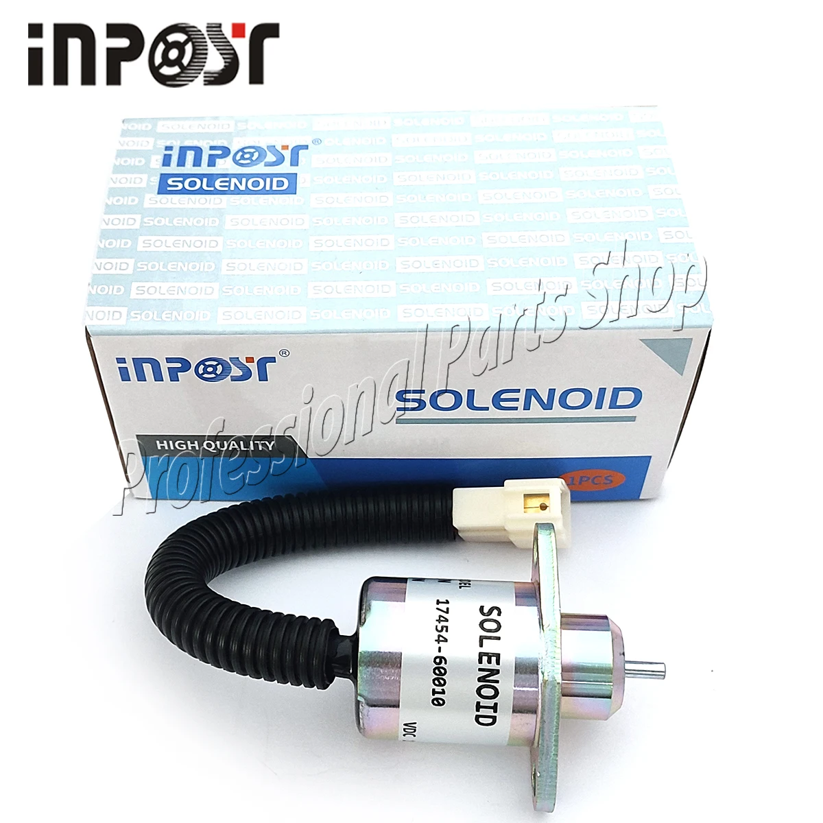 12V 17454-60010 Fuel Shutdown Solenoid Valve For Kubota B1700 B21 BX2200 F2260