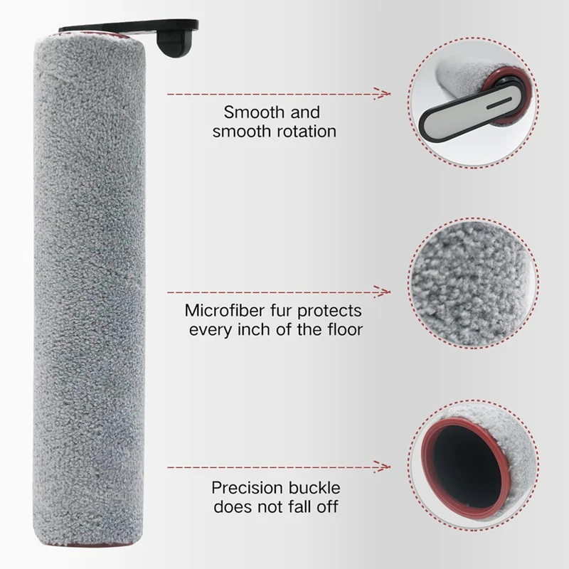 A16F-Replacement Brush Roll For Dreame H14 Wet And Dry Vacuum Cleaner Roller Brush Hepa Filters