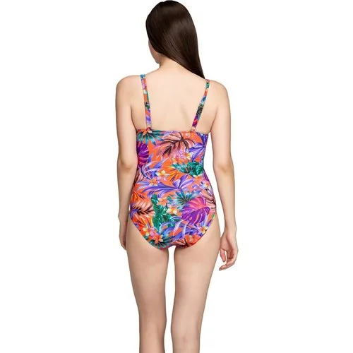 Traje de baño naranja con aros