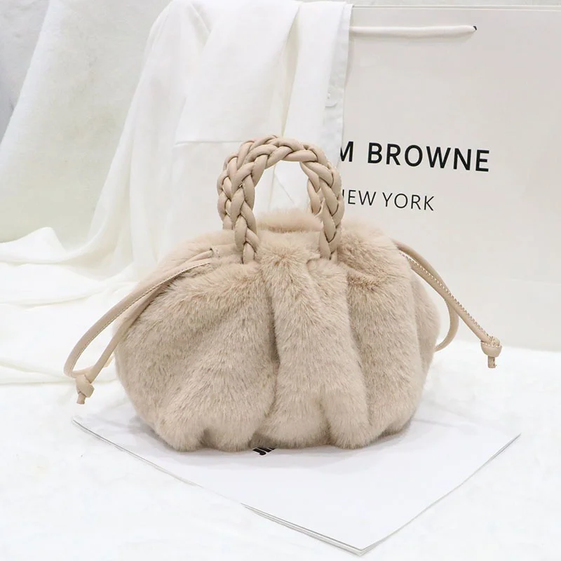 Summer High Quality Women's Handbag Luxury Artificial Wool New Cloud Bag Advanced Underarm Shoulder Bag Charming Women's Bag