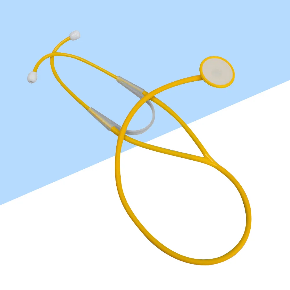 Estetoscopio DIY, juego médico de plástico rojo, accesorios para actuación en escenario, juego de disfraces