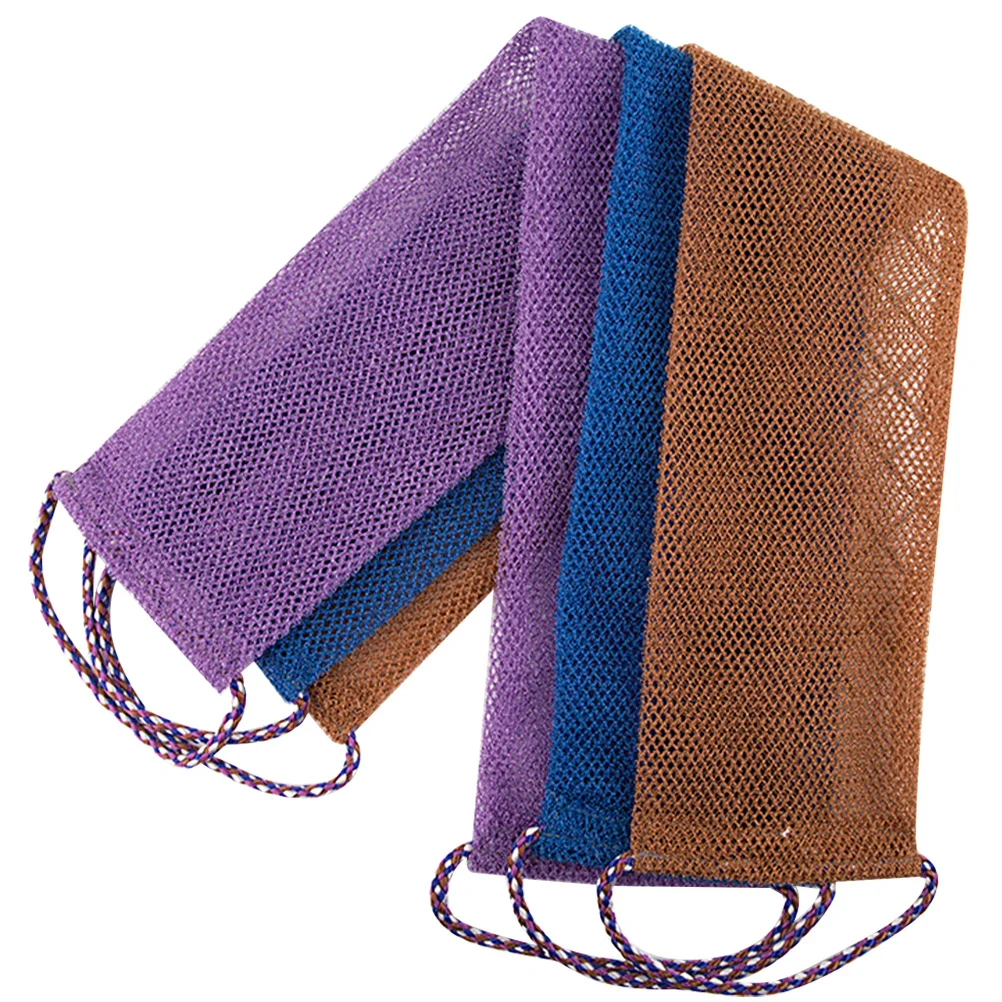 

3Pcs Exfoliating Bath Towels Back Scrubber for Shower Body Wash Cloth Deep Cleaning Skin Care Tool Portable Travel Towel Set