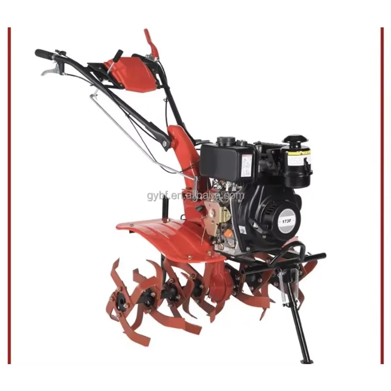 

Mini Cultivator Tiller Power Weeder Tiller Multifunctional Mini Walking Tractors Micro Tillage Machine Garden Green Power Tiller