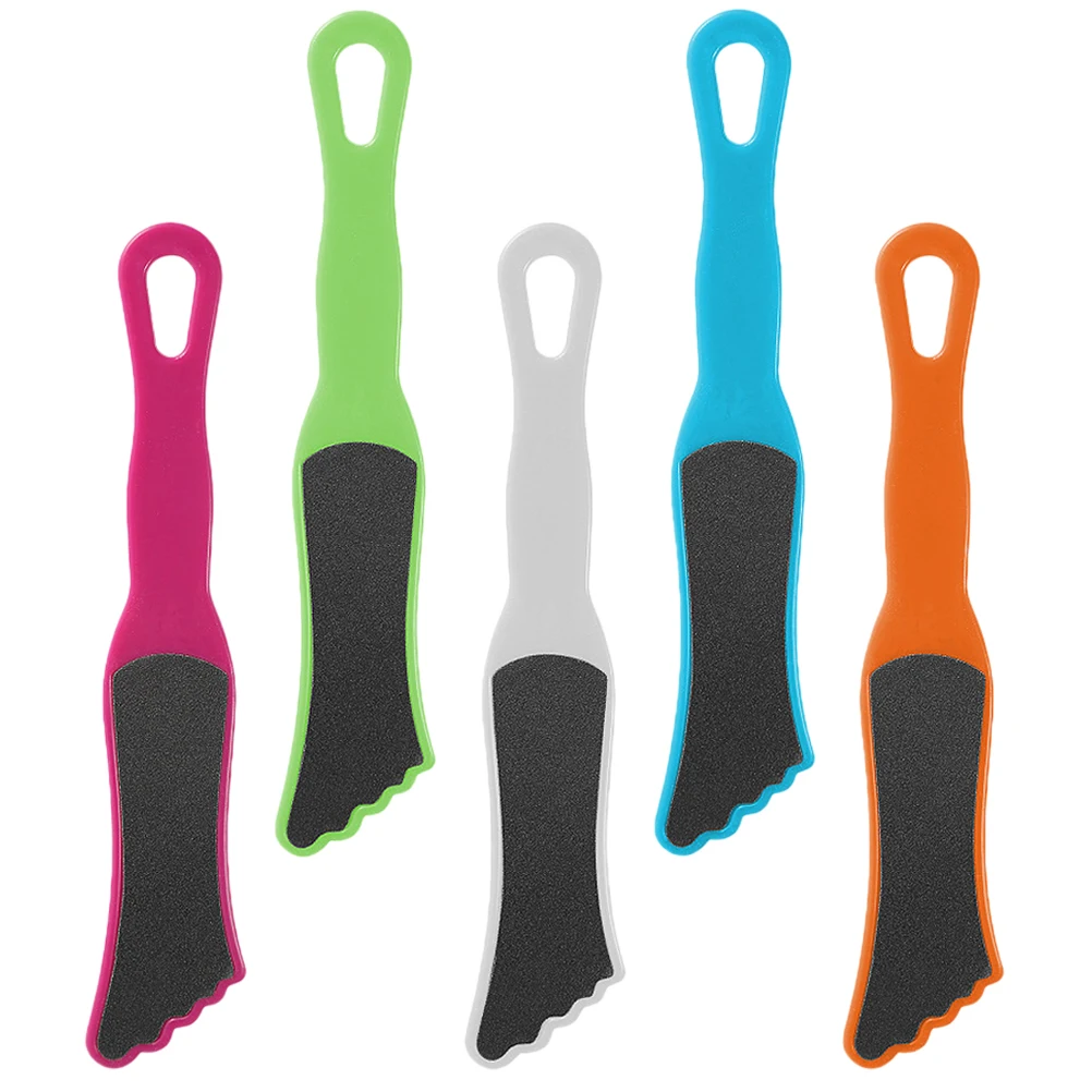

5 pcs Pedicure Calluses Remover Double Sided Scrubber Tool For Dead Skin Removal Smooth Feet Men Women Home Use Durable Foot