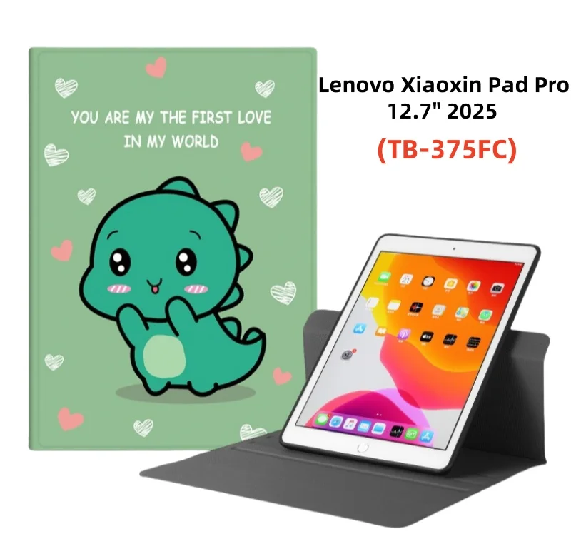 

Чехол Funda Lenovo Xiaoxin Pad Pro 12.7 2025, магнитный складной чехол из искусственной кожи с мягкой задней крышкой из ТПУ для планшета Tab P12 12.7 2025 TB375FC